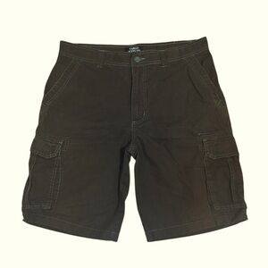 Men’s Brown Cargo Shorts, 36